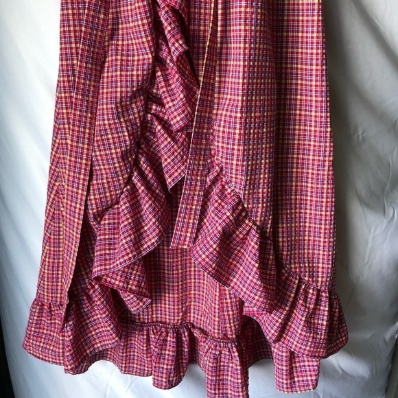 MISA Los Angeles Stella Gingham Print Dress Small - Picture 8 of 10